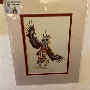 Navajo-Hopi Kachina Eagle Dancer 7×5  By Danny Lanza Matted